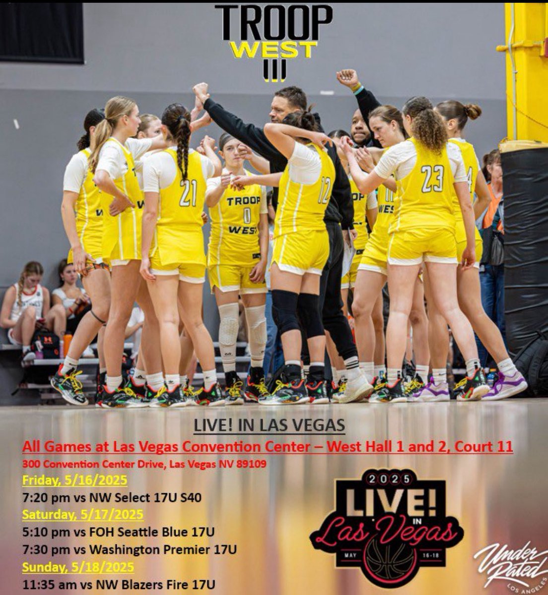 Session 2 is upon us! If you are in the area definitely pop in and take a look at my team and I and what we can do! Can’t wait to play the game we all love🏀 #LiveInLasVegas