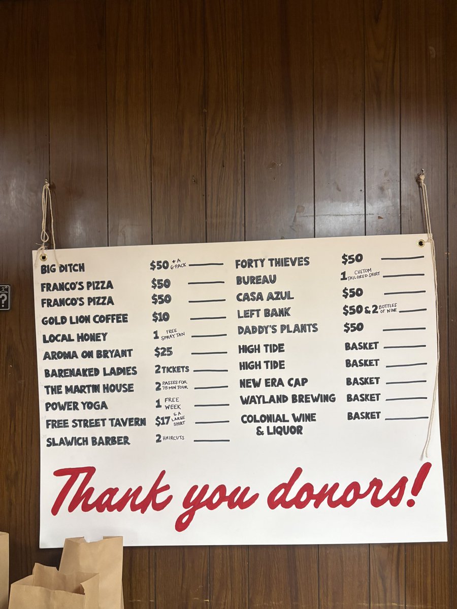 Our meat raffle is 24 hours away. Here are the amazing raffle prizes for you all!