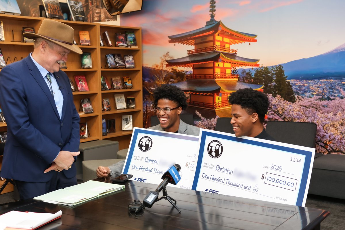 Sunrise Mountain High School is home to not one, but two Charles and Phyllis Frias Legacy Scholars, and they’re brothers! Congratulations to Christian and Camron on this incredible achievement. Watch their Student Spotlight here: video.vegaspbs.org/video/sunrise-…