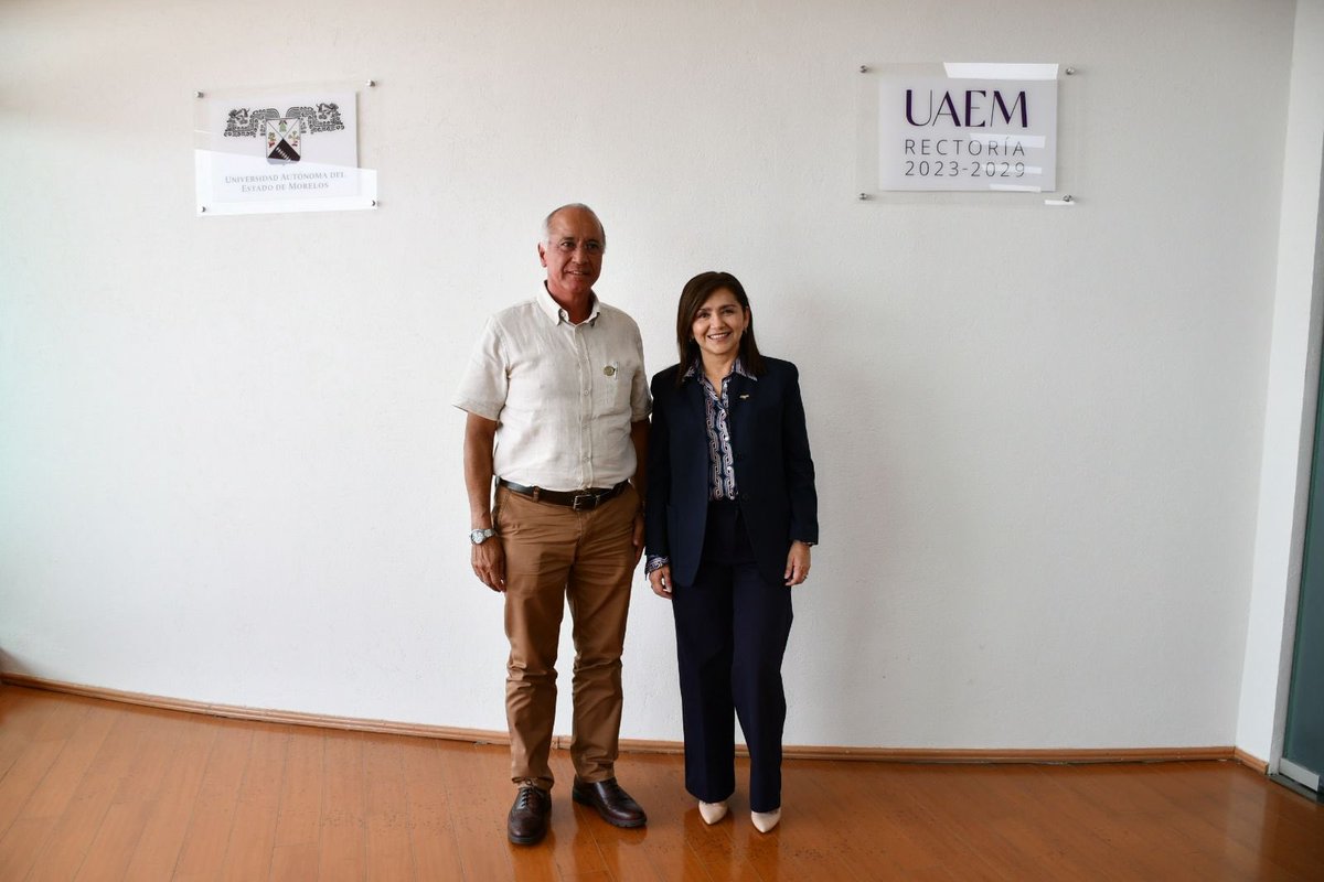 uaemorelos's tweet photo. La rectora deUAEM, Viridiana Aydeé León Hernández, @vaydee sostuvo esta tarde una reunión de trabajo con el titular de la Secretaría de Infraestructura del Gobierno del Estado de Morelos, Adolfo Barragan Cena https://t.co/lC9bG54MoF