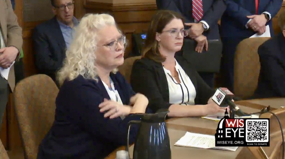 Thank you to Jefferson Co. Register of Deeds Staci Hoffman, who testified today with #WisCounties Gov Affairs Associate Marcie Rainbolt before the Assembly Committee on Housing and Real Estate on AB 216 relating to the real estate transfer fee. <a href="/WisconsinEye/">WisconsinEye</a> <a href="/NACoTweets/">NACo</a>