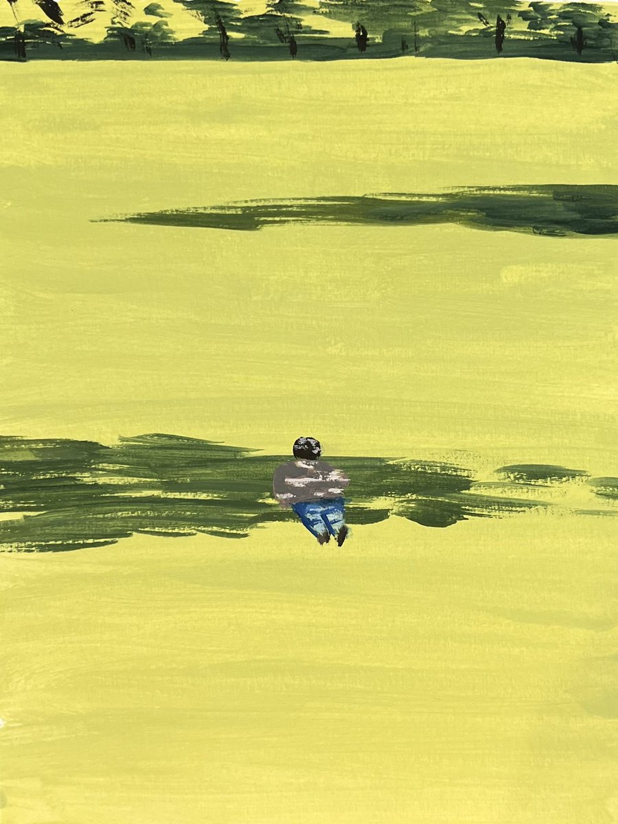 Acrylic on Paper
“Chill”
F0  18cm ×13.5cm  (7"×5.3")