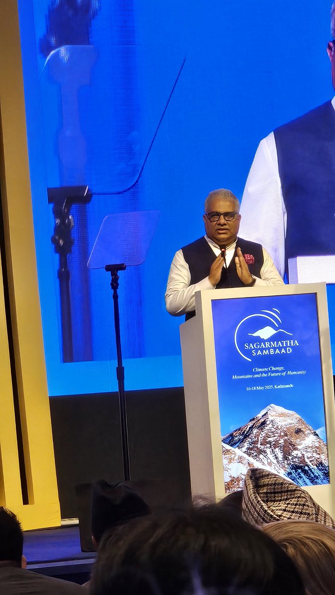 Arun B Shrestha (@arunbshrestha) on Twitter photo Happening now!
First edition of <a href="/S_Sambaad/">Sagarmatha Sambaad</a> Sagarmatha Sambad
"Climate Change, Mountains and the Future of Humanity"
<a href="/icimod/">ICIMOD</a> <a href="/MaheshwarDhaka1/">Maheshwar Dhakal</a> <a href="/kpsharmaoli/">K P Sharma Oli</a> <a href="/BishnuRimal/">Bishnu Rimal ~विष्णु रिमाल</a> <a href="/MofaNepal/">MOFA of Nepal 🇳🇵</a> Happening now!
First edition of <a href="/S_Sambaad/">Sagarmatha Sambaad</a> Sagarmatha Sambad
"Climate Change, Mountains and the Future of Humanity"
<a href="/icimod/">ICIMOD</a> <a href="/MaheshwarDhaka1/">Maheshwar Dhakal</a> <a href="/kpsharmaoli/">K P Sharma Oli</a> <a href="/BishnuRimal/">Bishnu Rimal ~विष्णु रिमाल</a> <a href="/MofaNepal/">MOFA of Nepal 🇳🇵</a>