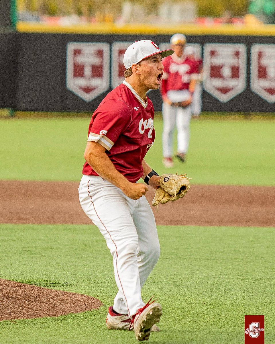 Davis Aiken's 23 career saves are tied with Sam Moore (1992-95) for the third-most in program history.

Aiken is also the only Division I pitcher with 10-plus saves in 2024 and 2025.

#TheCollege 🌴⚾️