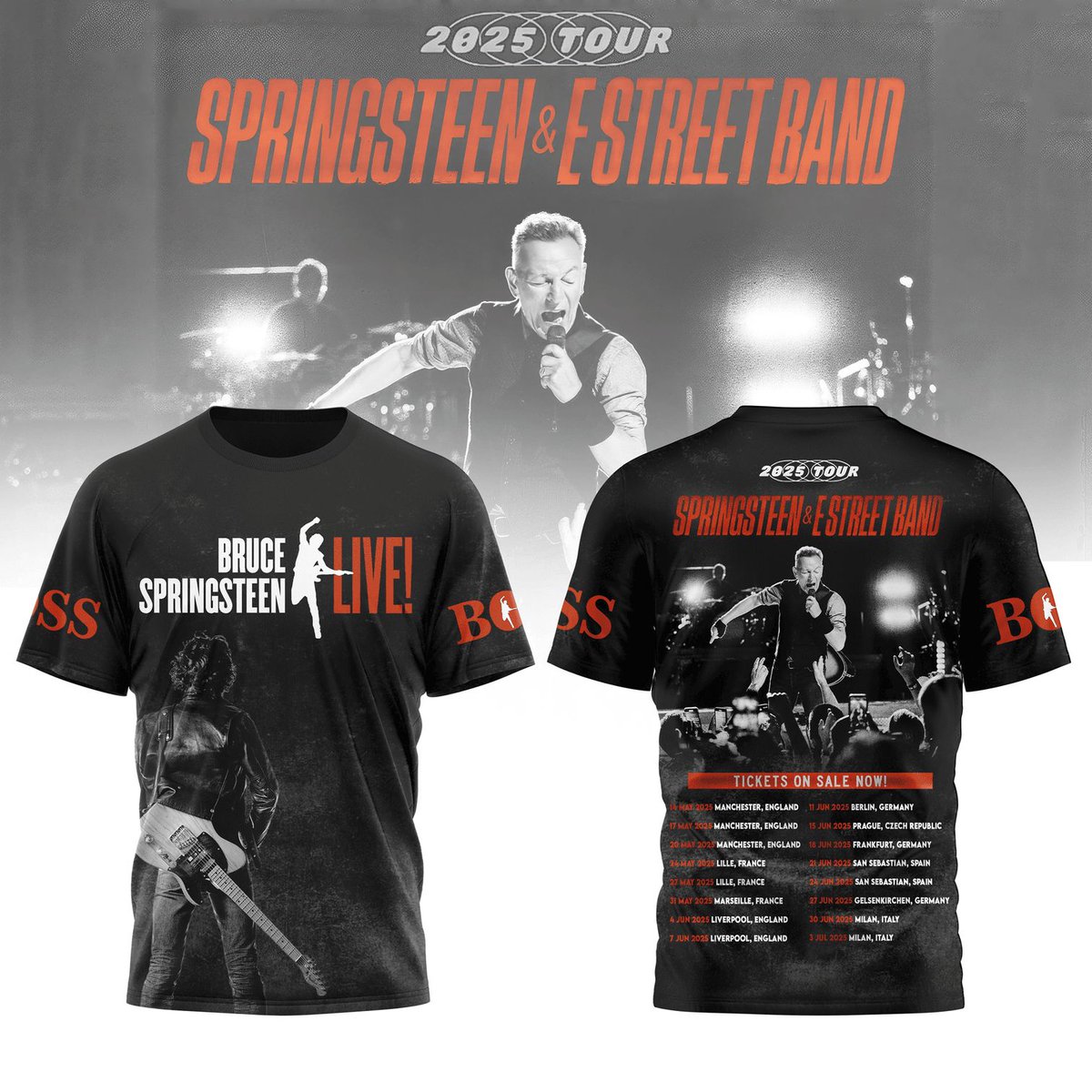 Cyberbespoke's tweet image. Bruce Springsteen &amp;amp; The E Street Band 2025 World Tour Shirt
Announcing the epic Bruce Springsteen &amp;amp; The E Street Band 2025 World Tour!  Pre-order your official tour shirt now! #Springsteen2025 #EStreetBand

--&amp;gt;cyberbespoke.com/product/bruce-…