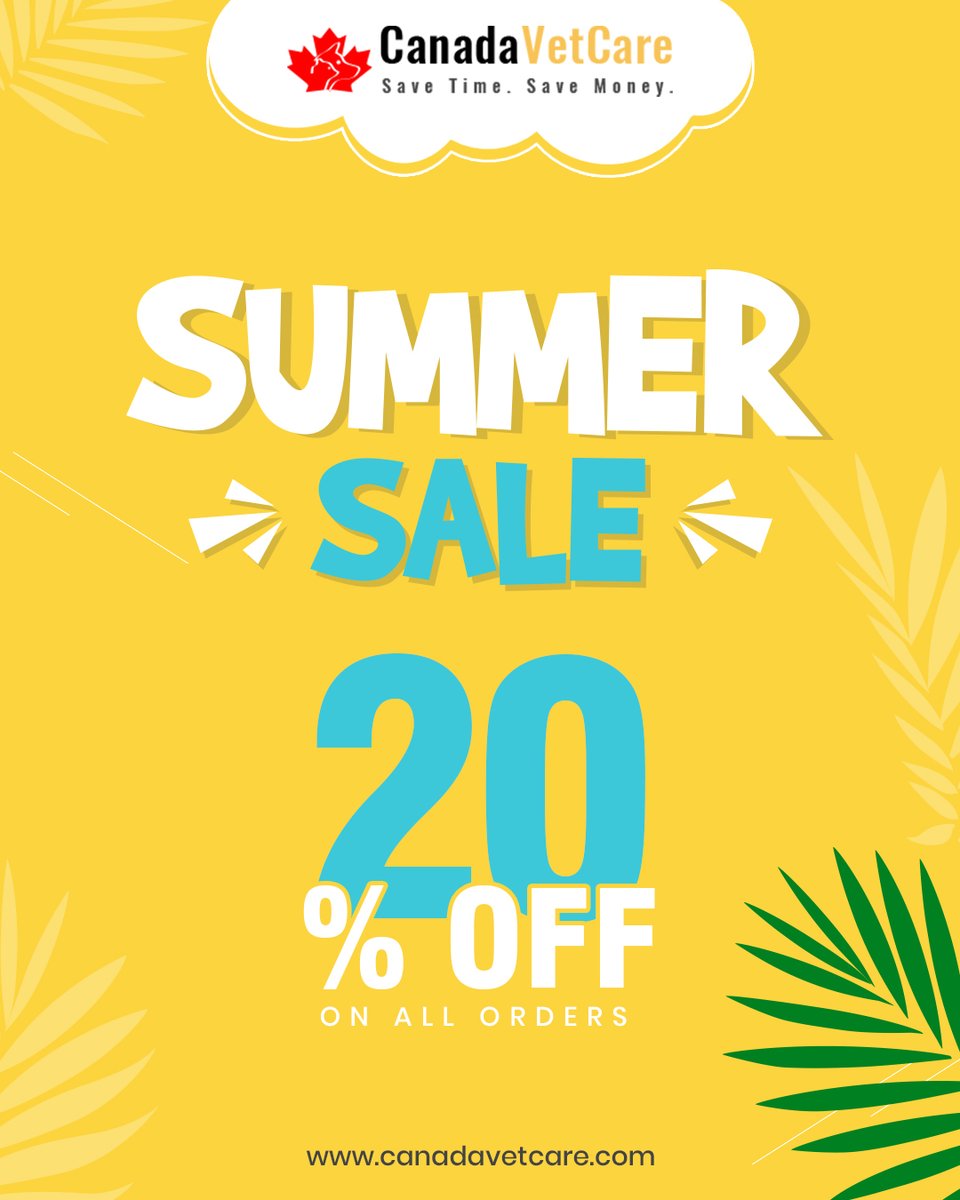 CanadaVetCare's tweet image. Sizzling Summer Savings! Enjoy 20% OFF storewide, free shipping, and exciting rewards. Enter: HOTDEAL at checkout and save today!

Tap the Link in Bio..

#SummerSalePromo #PetSupplies #FleaAndTickControl #heartworms
