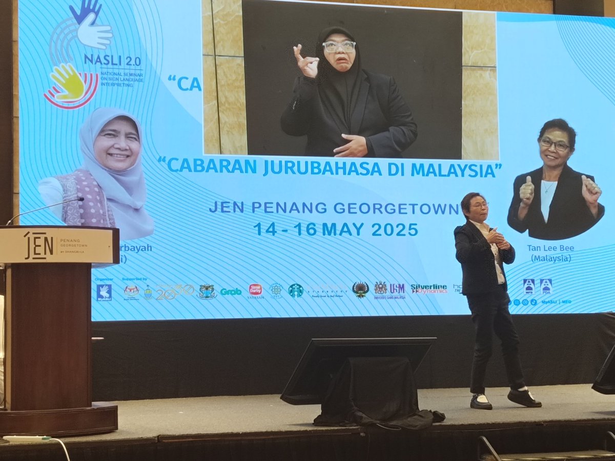 MyASLI_JBIM's tweet photo. Cabaran Jurubahasa Isyarat di Malaysia...Challenges of Sign Language Interpreter in Malaysia 

Tan Lee Bee

#MyASLI #nasli https://t.co/bkI2Sw87cS