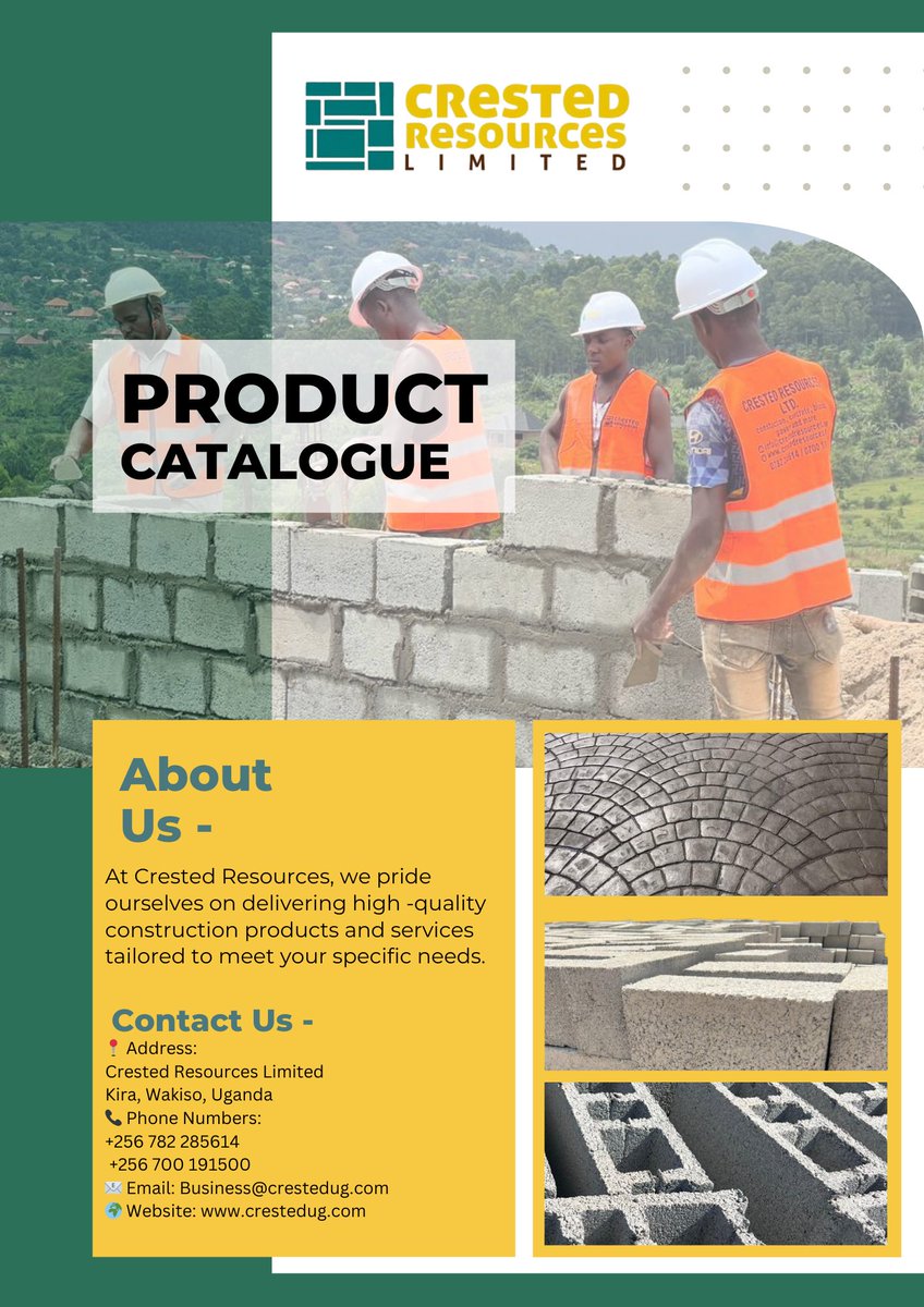 CrestedResLtd's tweet photo. @wekesa_amos @_GL_Collection For All  quality concrete building materials , reach out to us .

We are Located in Kiira Bulindo .
#CrestedResourcesLtd https://t.co/8zJ9GYhTaf
