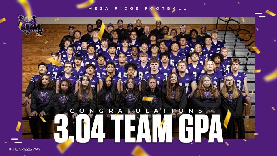 CoachEmUp1st (@coachemup1st) on Twitter photo It’s bigger than the gridiron, <a href="/MesaRidgeFootb1/">Mesa Ridge Football</a> Compete on and off the field. It starts in the classroom. It’s bigger than the gridiron, <a href="/MesaRidgeFootb1/">Mesa Ridge Football</a> Compete on and off the field. It starts in the classroom.