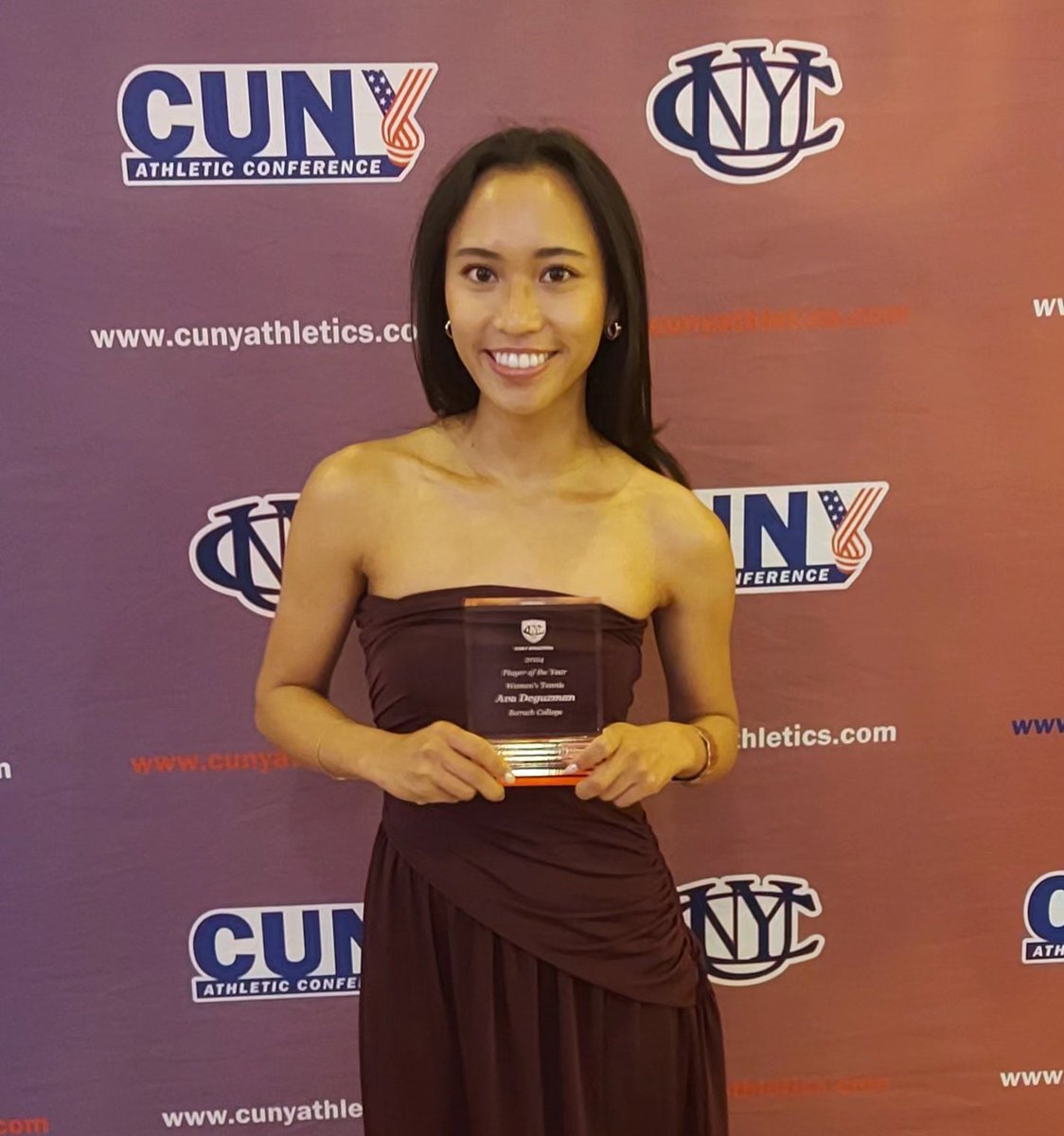 Baruch College Athletics (@baruchathletics) on Twitter photo Congratulations to Ava Deguzman of the women's tennis team on being named the 2024-25 CUNY Athletic Conference Female Scholar Athlete of the Year! #BaruchTennis #D3Tennis ๐พ๐ <a href="/BaruchBearcatAD/">Heather MacCulloch</a> <a href="/CUNYAC/">CUNY Athletic Conference</a> Congratulations to Ava Deguzman of the women's tennis team on being named the 2024-25 CUNY Athletic Conference Female Scholar Athlete of the Year! #BaruchTennis #D3Tennis ๐พ๐ <a href="/BaruchBearcatAD/">Heather MacCulloch</a> <a href="/CUNYAC/">CUNY Athletic Conference</a>