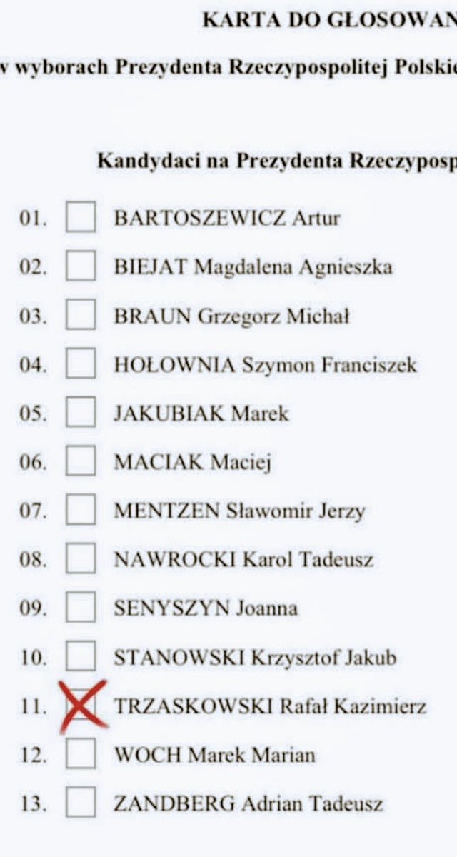 Ja się cieszę, że jutro cisza wyborcza.
A tymczasem pamiętamy na kogo #TrzaskamyJedenastkę ✌️

Dzień dobry ☕