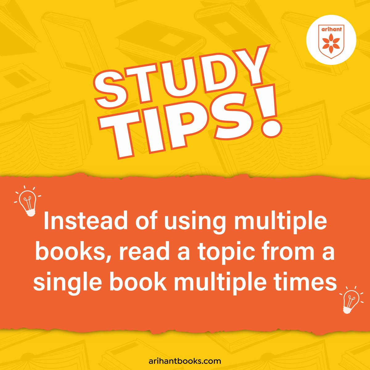 arihantpub's tweet image. Mastery &amp;gt; Multitasking
Stop juggling books—focus on reading one book multiple times to truly understand a topic.
#StudyTips #SmartStudy #ExamPrep #ArihantBooks