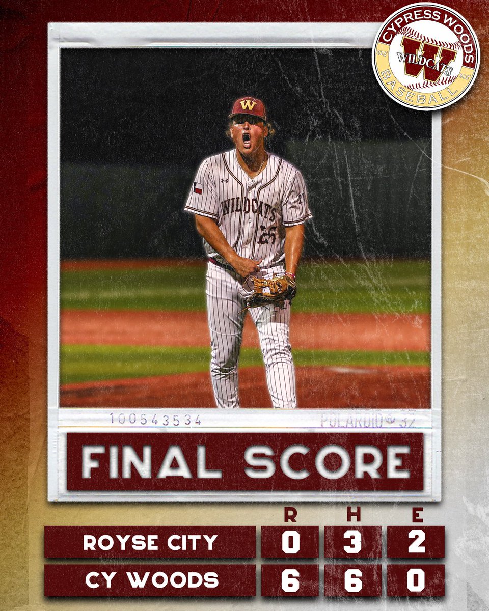 Cypress Woods Baseball (@cywoodsbaseball) on Twitter photo ๐จSHUTOUT IN GAME 1!๐จ
Cam Neumann: 7 IP, 3 H, 0 R, 4 K, CGSO
JT Darden: 1-2, R, 2 BB, 2 SB, RBI
Ross Sullivan: 2-4, 3 RBI
Ethan English: 1-2, 2B, BB, SB, RBI
Same time tomorrow for Game 2!
#212
<a href="/CW_Athletics/">Cy Woods Athletics 212</a> ๐จSHUTOUT IN GAME 1!๐จ
Cam Neumann: 7 IP, 3 H, 0 R, 4 K, CGSO
JT Darden: 1-2, R, 2 BB, 2 SB, RBI
Ross Sullivan: 2-4, 3 RBI
Ethan English: 1-2, 2B, BB, SB, RBI
Same time tomorrow for Game 2!
#212
<a href="/CW_Athletics/">Cy Woods Athletics 212</a>