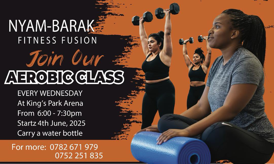NyamBarakfit's tweet image. Get fit, feel great! Join our aerobics class and boost your energy, improve your mood, and achieve your fitness goals. Let's sweat, smile, and have fun together! #Aerobics #Fitness #Wellness