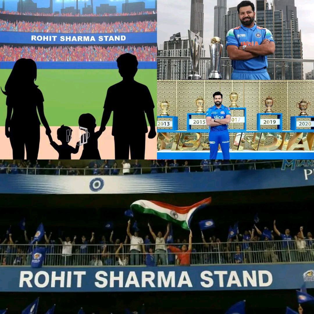 Hemant_183's tweet photo. Rohit Sharma Stand Naming Ceremony – Today at Wankhede! 💙💙

A proud moment for the Hitman as Wankhede Stadium honors one of India's finest. ❤️🙏🏻

#RCBvsKKR #ipl2025update #WTCFinal #CaptainRohit "Tim David" https://t.co/pTdtTlE2sM