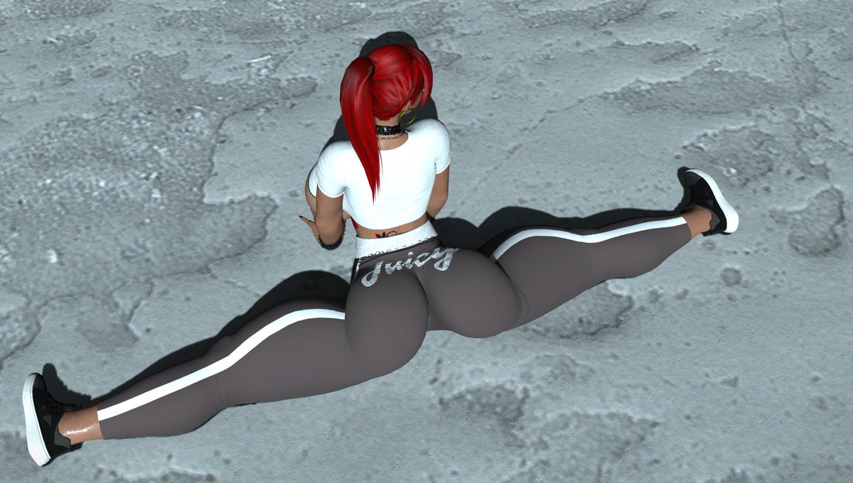 Gotta do stretching before and after your crafting on the moon 🌙  💋#ffxivnfsw #midlander