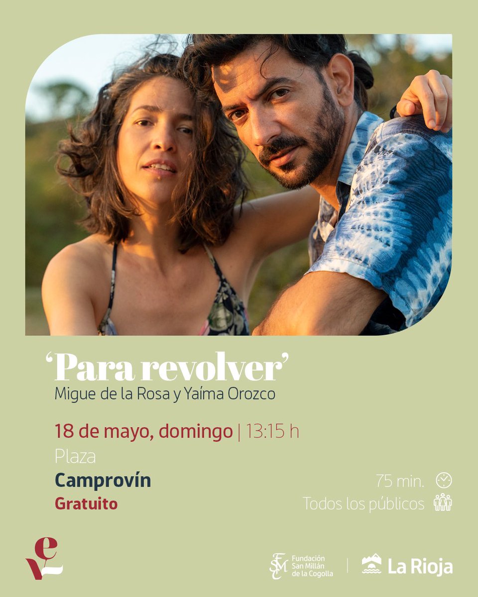 Kabemayor (@kabemayor1) on Twitter photo Este fin de semana continúan las actividades culturales de <a href="/escenariovivo/">Escenario Vivo</a> edición de primavera 2025, un programa cultural impulsado por <a href="/fsanmillan/">Fundación San Millán de la Cogolla</a> y <a href="/lariojaorg/">Gobierno de La Rioja</a> en 23 localidades del Valle del Cárdenas. Disfrutad de #CrisClown #HURyCAN #MiguedelaRosa #YaimaOrozco Este fin de semana continúan las actividades culturales de <a href="/escenariovivo/">Escenario Vivo</a> edición de primavera 2025, un programa cultural impulsado por <a href="/fsanmillan/">Fundación San Millán de la Cogolla</a> y <a href="/lariojaorg/">Gobierno de La Rioja</a> en 23 localidades del Valle del Cárdenas. Disfrutad de #CrisClown #HURyCAN #MiguedelaRosa #YaimaOrozco