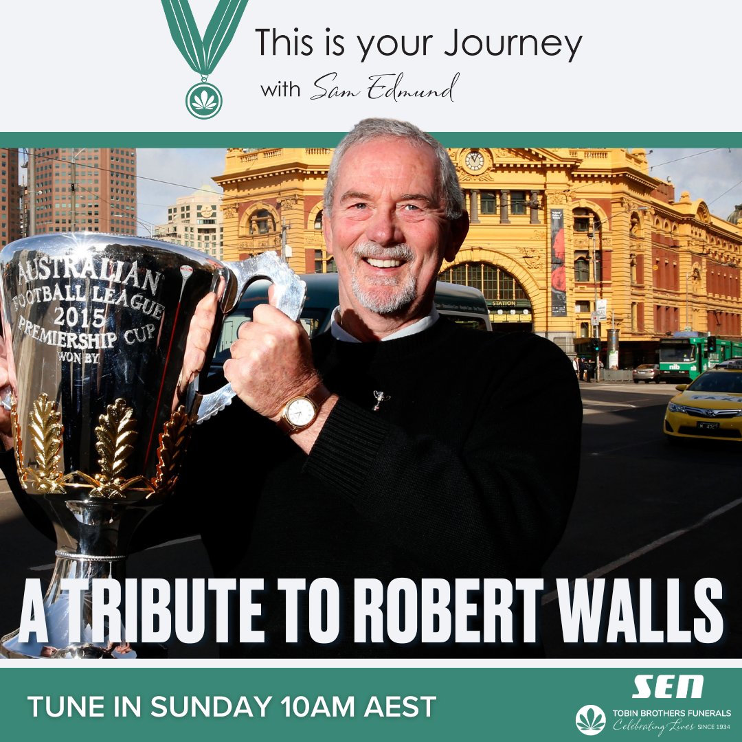 This Is Your Journey (@tiy_journey) on Twitter photo SUNDAY | A special tribute to V/AFL legend Robert Walls.
Tune in from 10am AEST.
All thanks to <a href="/tobinbrothers/">James MacLeod OAM</a> - Celebrating Lives. SUNDAY | A special tribute to V/AFL legend Robert Walls.
Tune in from 10am AEST.
All thanks to <a href="/tobinbrothers/">James MacLeod OAM</a> - Celebrating Lives.