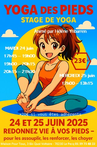 ambre_helene's tweet photo. 👣Vos pieds aussi ont droit à leur yoga ! Assouplir, délier, renforcer… Ce stage vous guide pas à pas vers un corps plus libre et plus ancré. 📷 Yoga des pieds – 24 et 25 juin 2025 https://t.co/Iq02byh472…
Photo #YogaRayonBleu 2025
#yoga #relaxation #yogalepecq #lepecq https://t.co/uLKHaaKwSW