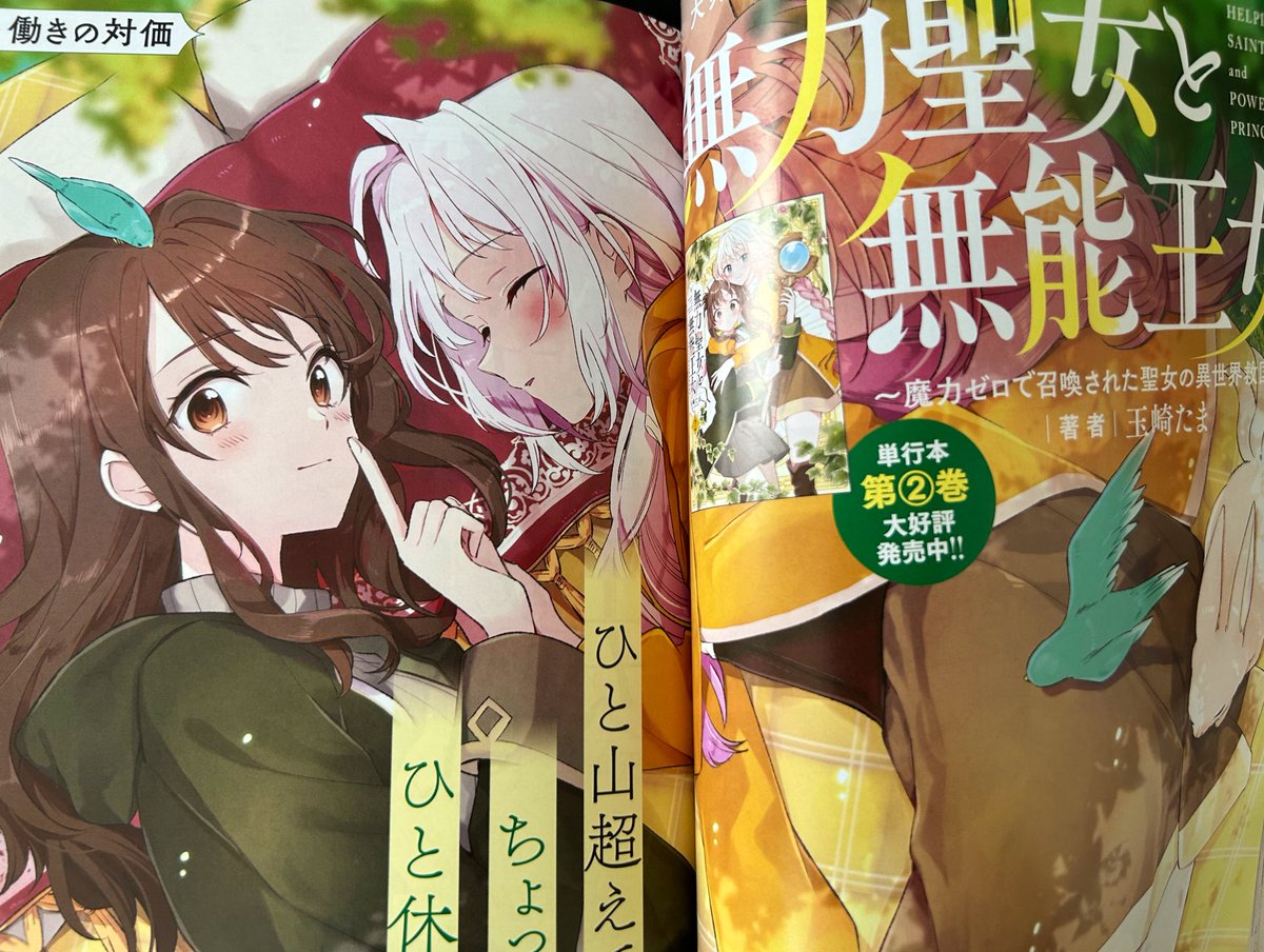 本日発売の百合姫7月号に、無力聖女と無能王女(むりむの)第10話、センターカラーで掲載しておりますー!!🪄
コミック2巻の続きのお話となってます!
そして今月からメロブさんにて複製サイン入り色紙風ボード配布のフェアもやってますので、この機会に是非🥰!