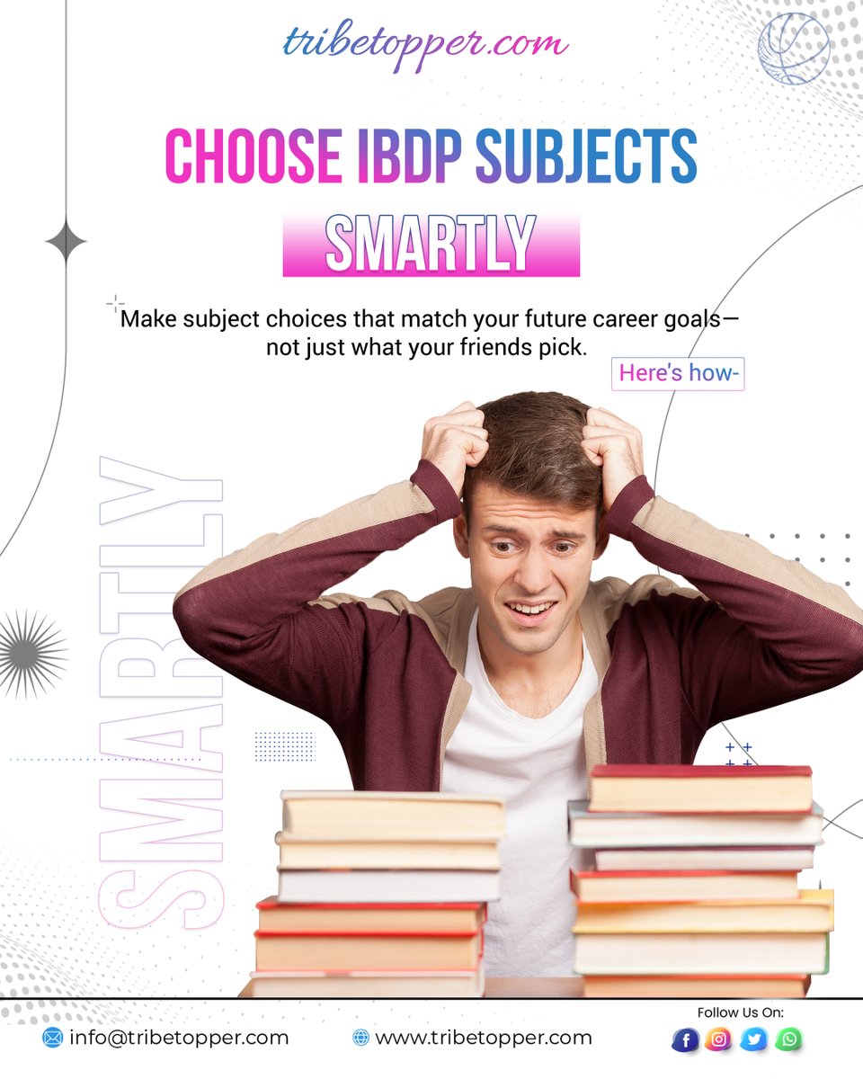 TribeTopper's tweet image. 🎓 Choosing your IBDP subjects? Don’t just follow the crowd—align them with your future goals! 🔍
Swipe through for smart tips to make informed choices that set you up for success.
#IBDP #subjects #concepts #academicexcellence #paper #pastpapers #practicemakesperfect #topscore