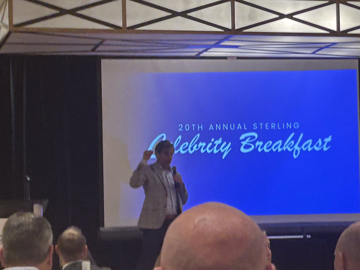 Red_devilhoops's tweet image. Sterling House Celebrity Breakfast with Chris “Mad Dog” Russo.  Thank you Sterling House for inviting us again!!