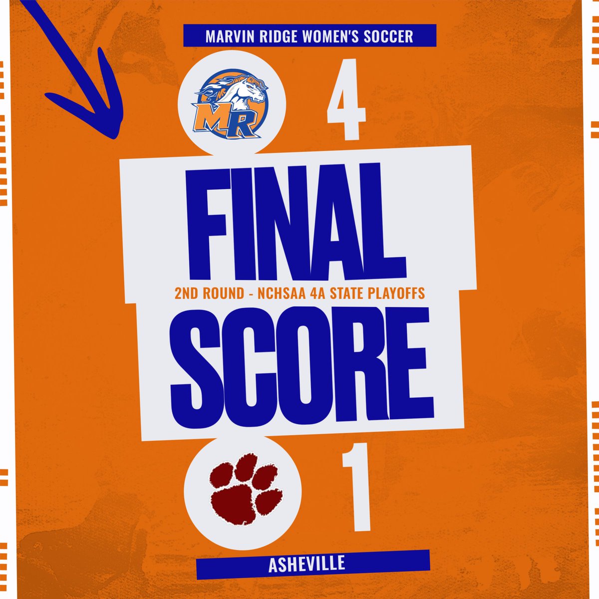 Women's Soccer is headed to the Sweet 16 after an impressive 4-1 road victory over Asheville.  Great job Lady Mavs!
#GOMAVS
@aghoulihan @ucpsncathletics