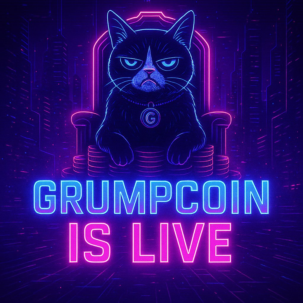 GrumpCoin_on_X's tweet photo. 7dmLrDefiRF5dLpuvBy3tsH6kj6Y8wLoAqXcxxSFpump https://t.co/x0sbfHLL4p