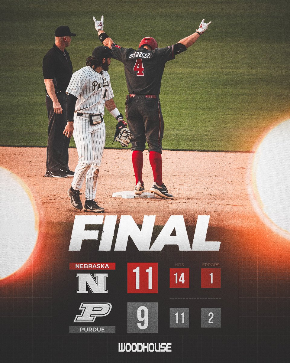 HuskerBaseball's tweet image. Battled back, got the W. #GBR