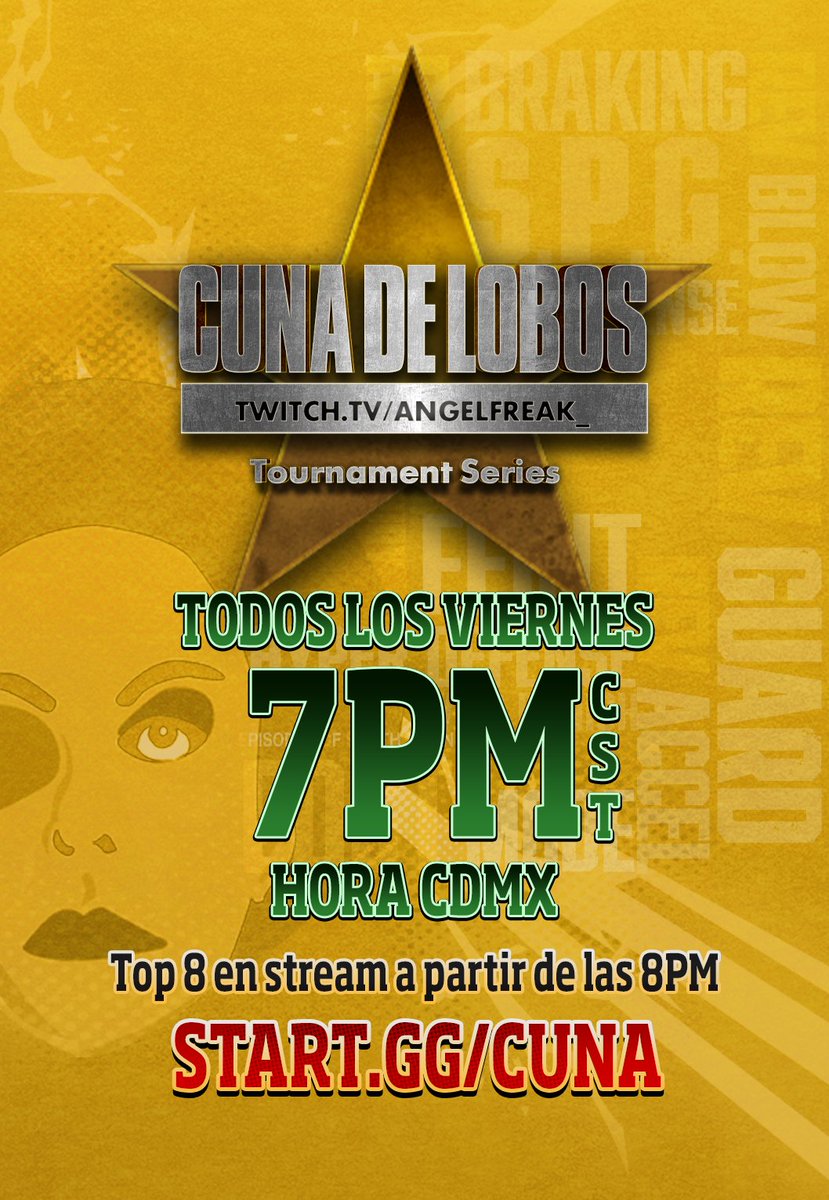Recuerden que mañana a las 5:30PM CST (hora CDMX) se cierra el registro para #CunaDeLobos 4.

Mañana hay un anuncio bastante sabroso y además, otro anuncio de un anuncio así que les recomiendo no dejarlo pasar, tanto como competidor así como espectador.

Compartan mucho o reciban