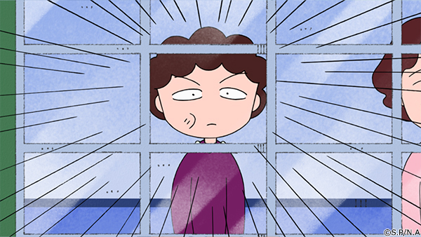 今日は授業参観だよ…😵 はっ…お母さん、後ろにいないと思ったら廊下側