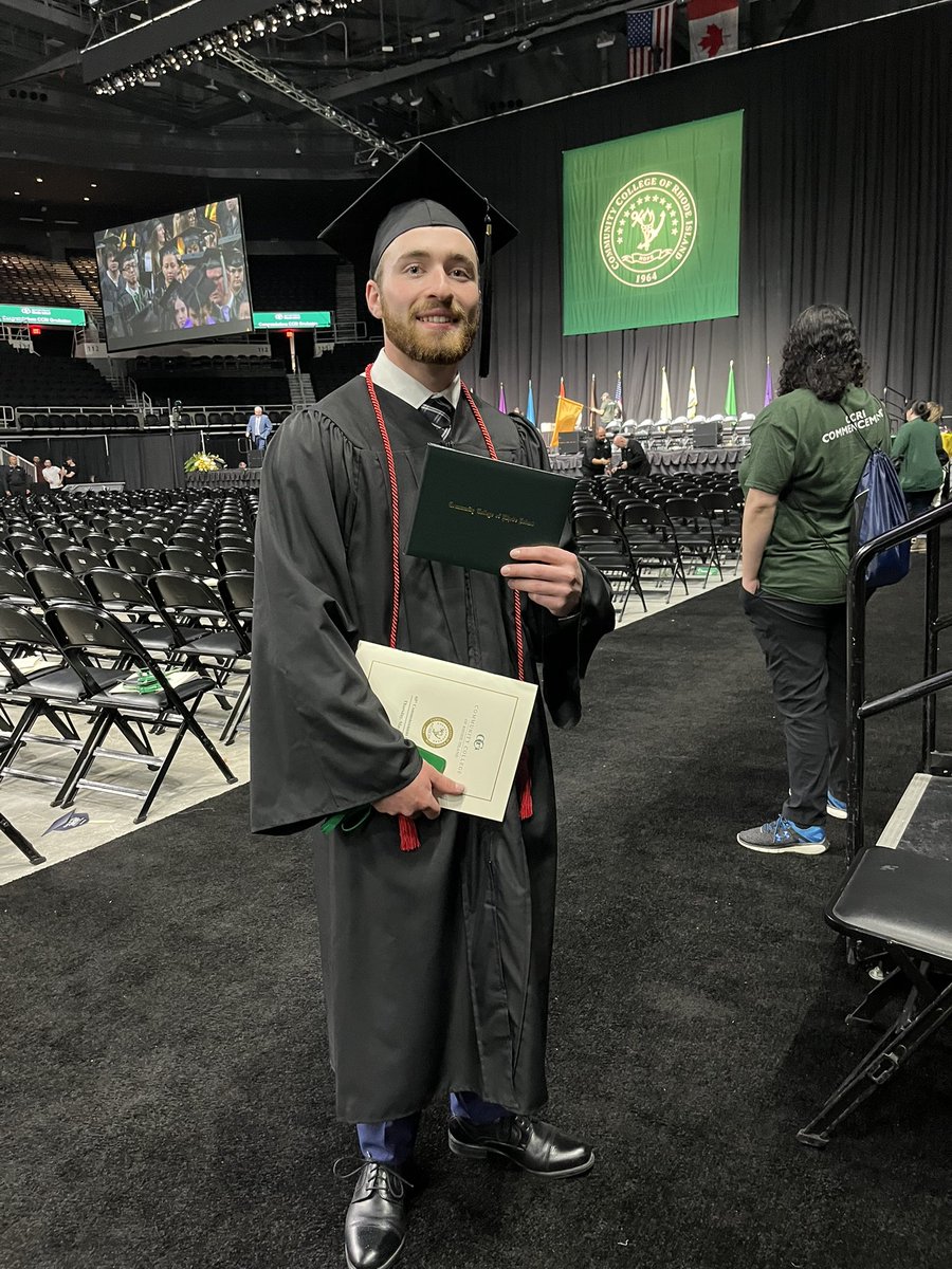 fastesone's tweet photo. Congratulations to Evan on your associate’s degree @CCRINews #ccrigrad25 @ccri1964 https://t.co/1NUtsgbXXE