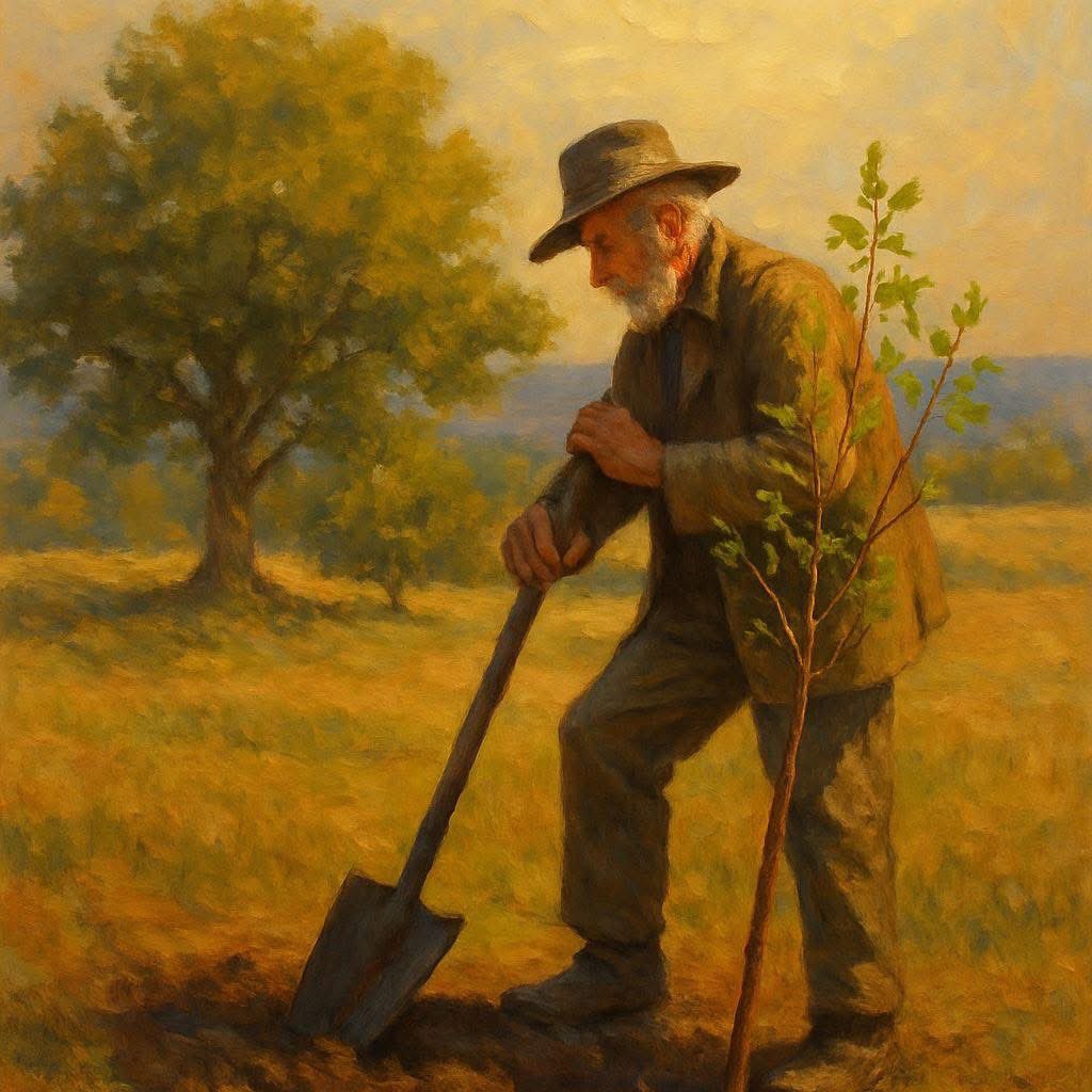 "يَرتقي المجتمعُ عندما يزرعُ الرجالُ الكبارُ أشجارًا وهم يعلمون أنهم لن يجلسوا في ظلِّها."

– مثلٌ يونانيّ