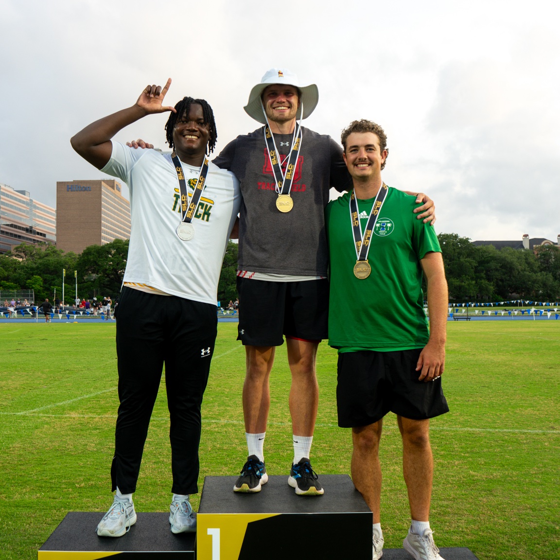 Southland Conference (@southlandsports) on Twitter photo MEN'S JAVELIN🏆
🥇 Thomas Knoop, <a href="/LamarXCTF/">Lamar University Track and Field</a>
🥈 Gabriel Lim, <a href="/LionUpTrack/">Southeastern Track/XC</a>
🥉 Alex Del Popolo, <a href="/IslandersTFXC/">Islanders TFXC</a> MEN'S JAVELIN🏆
🥇 Thomas Knoop, <a href="/LamarXCTF/">Lamar University Track and Field</a>
🥈 Gabriel Lim, <a href="/LionUpTrack/">Southeastern Track/XC</a>
🥉 Alex Del Popolo, <a href="/IslandersTFXC/">Islanders TFXC</a>