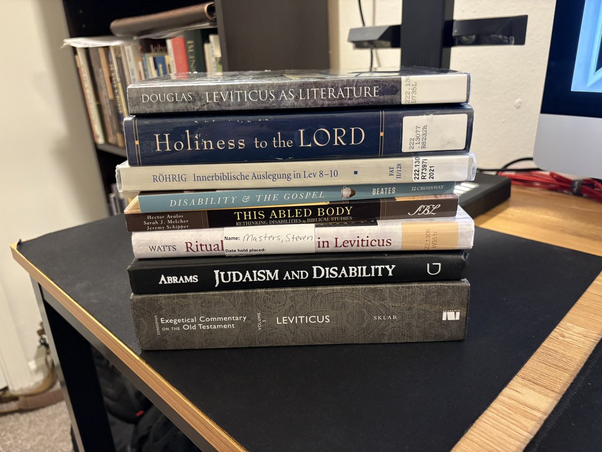 StevePMasters's tweet image. Currently working on a paper on Leviticus 21:16-24. It’s such a fun project!