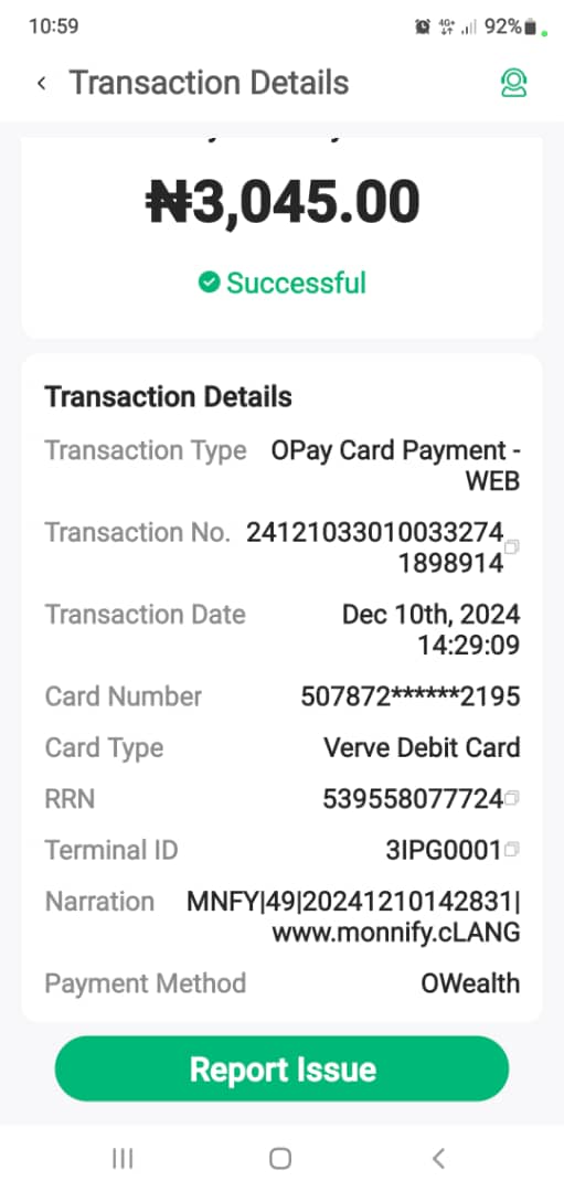 adeoye1204's tweet photo. I’m speaking out on behalf of my relative whose account was fraudulently emptied between November and December 2024 through unauthorized card transactions.

Despite reporting immediately, @OPay_NG has done NOTHING to resolve it. #FraudAlert #BankFail
 #ConsumerProtection #Scam https://t.co/6ERsb3x7Zw