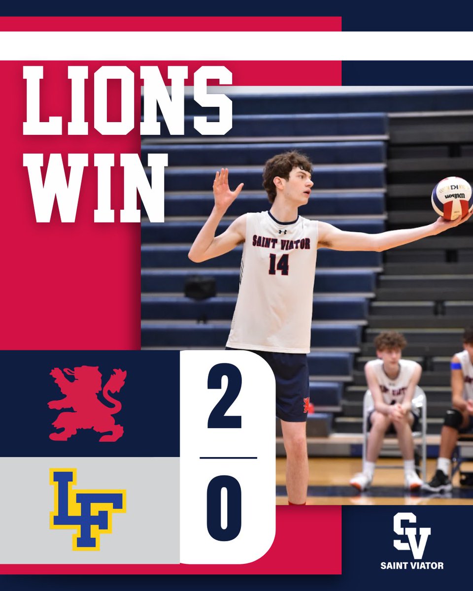 LIONS WIN &amp; pick up the program sweep on the road🔥

Varsity def. Lake Forest 25-20 25-21 &amp; JV also won in 2 sets. Great execution from both teams tonight. Let’s keep it rollin’ Lions👏

#GoLions