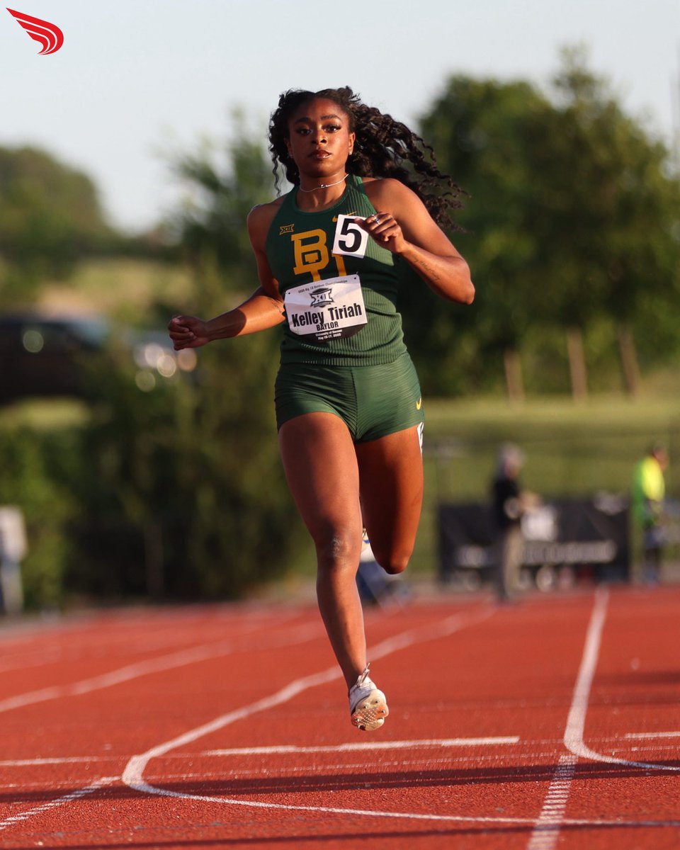 DyeStat (@dyestat) on Twitter photo ๐ปs bringing the ๐ฅ
Tiriah Kelley of <a href="/BaylorTrack/">Baylor Track & Field</a> advances out of the womenโs 200m prelims with the fastest time of 22.72 to the <a href="/Big12Conference/">Big 12 Conference</a> final.
๐ธ: <a href="/kylierosegraham/">Kylie Graham</a> ๐ปs bringing the ๐ฅ
Tiriah Kelley of <a href="/BaylorTrack/">Baylor Track & Field</a> advances out of the womenโs 200m prelims with the fastest time of 22.72 to the <a href="/Big12Conference/">Big 12 Conference</a> final.
๐ธ: <a href="/kylierosegraham/">Kylie Graham</a>