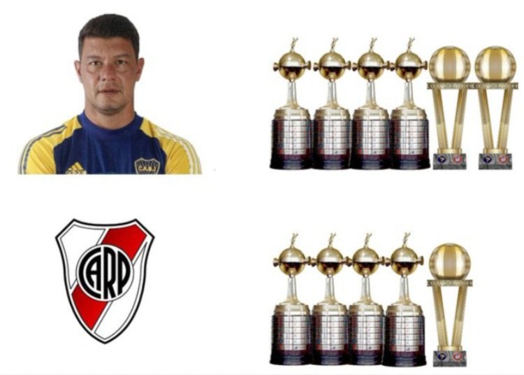Cada que vez que veo este tipo de estadísticas en las que se compara a Boca con riber se me viene esta imagen a la cabeza es demasiado