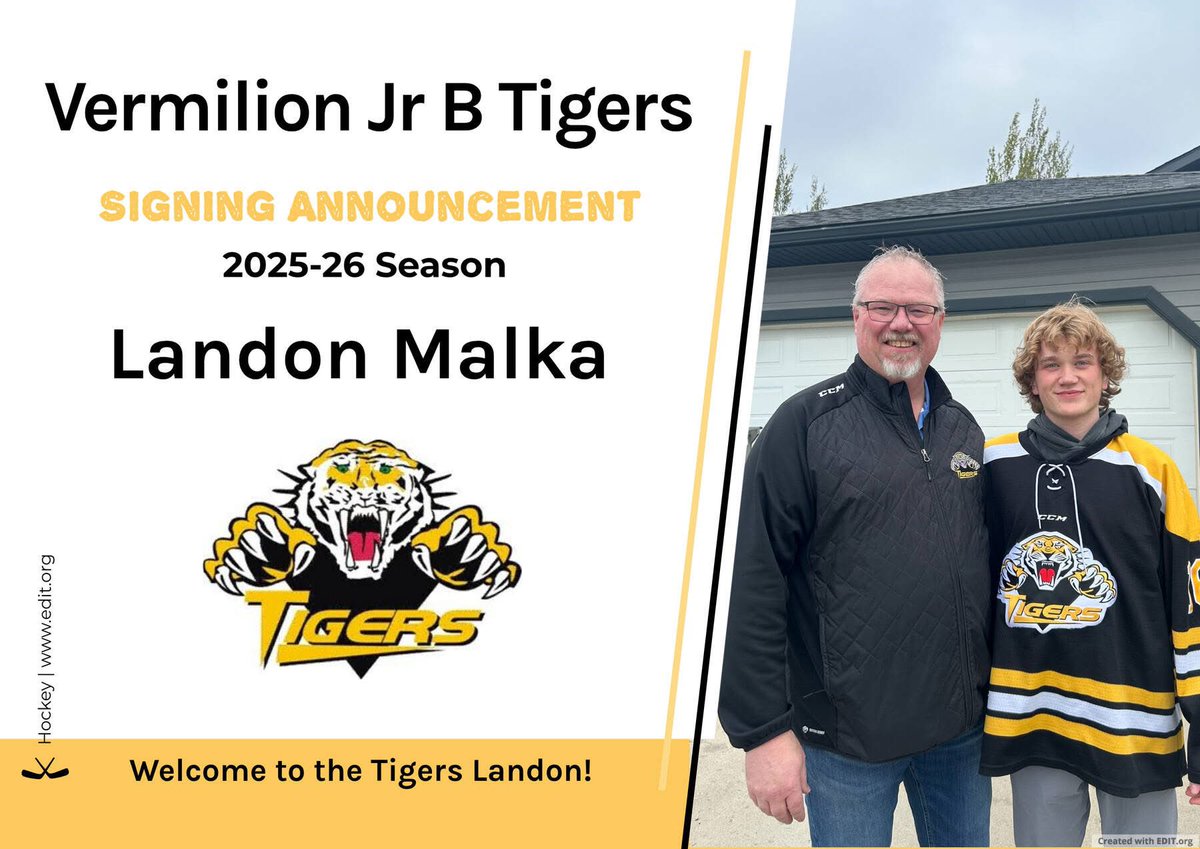 Vermilion Jr. B Tigers (@tigersvermilion) on Twitter photo 