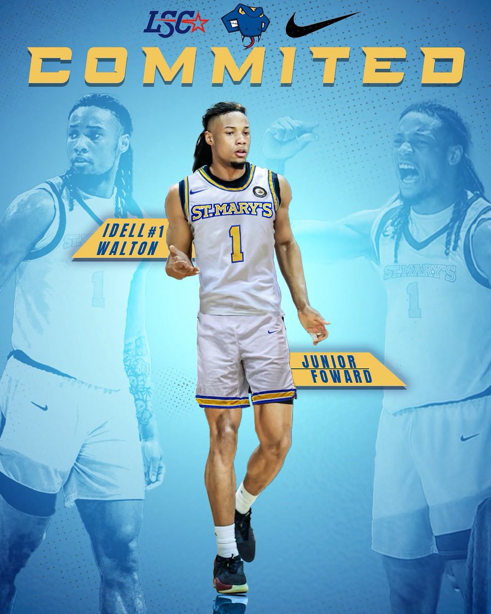Idell Walton lll (@lll_idell) on Twitter photo i’m excited to announce that i will be committing to St. Mary’s University 🐍‼️ Let go Rattlers 🔵🟡 <a href="/coach_bianchi/">Coach Bianchi</a> <a href="/CoachRon_/">Coach Ron Blount</a> <a href="/wmackeyjr242/">Willis Mackey Jr. 🇧🇸</a> <a href="/coach_shortt/">Trent Short</a> <a href="/ChipolaNation/">Chipola Athletics</a> <a href="/StMUmbb/">St. Mary's Men's Basketball</a> i’m excited to announce that i will be committing to St. Mary’s University 🐍‼️ Let go Rattlers 🔵🟡 <a href="/coach_bianchi/">Coach Bianchi</a> <a href="/CoachRon_/">Coach Ron Blount</a> <a href="/wmackeyjr242/">Willis Mackey Jr. 🇧🇸</a> <a href="/coach_shortt/">Trent Short</a> <a href="/ChipolaNation/">Chipola Athletics</a> <a href="/StMUmbb/">St. Mary's Men's Basketball</a>