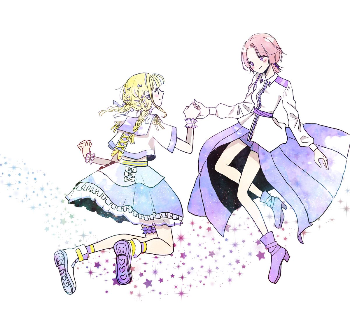 学マス「祝学マス1周年初期の頃の麻央〜ことね〜!!#学マス  #祝学マス1周年 」|ぱるめそ🌈のイラスト