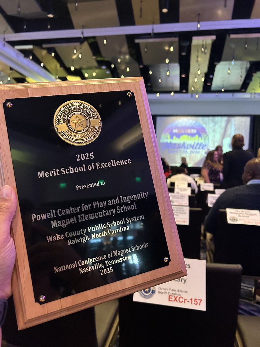 Beyond grateful for the opportunity to serve such an incredible school community! <a href="/PowellesPLAY/">Powell Elementary</a> <a href="/MagnetSchlsMSA/">Magnet Schools of America</a> <a href="/wcpssmagnets/">WCPSS Office of Magnet Schools (Choice Schools)</a>