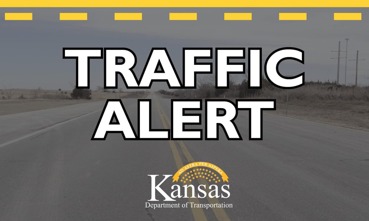 ALERT: K-156 CLOSED in Ellsworth Co. from K-111 to Ellsworth due to an accident. Please use alternate route. 

Check kandrive.gov for updates. #DriveSafe
