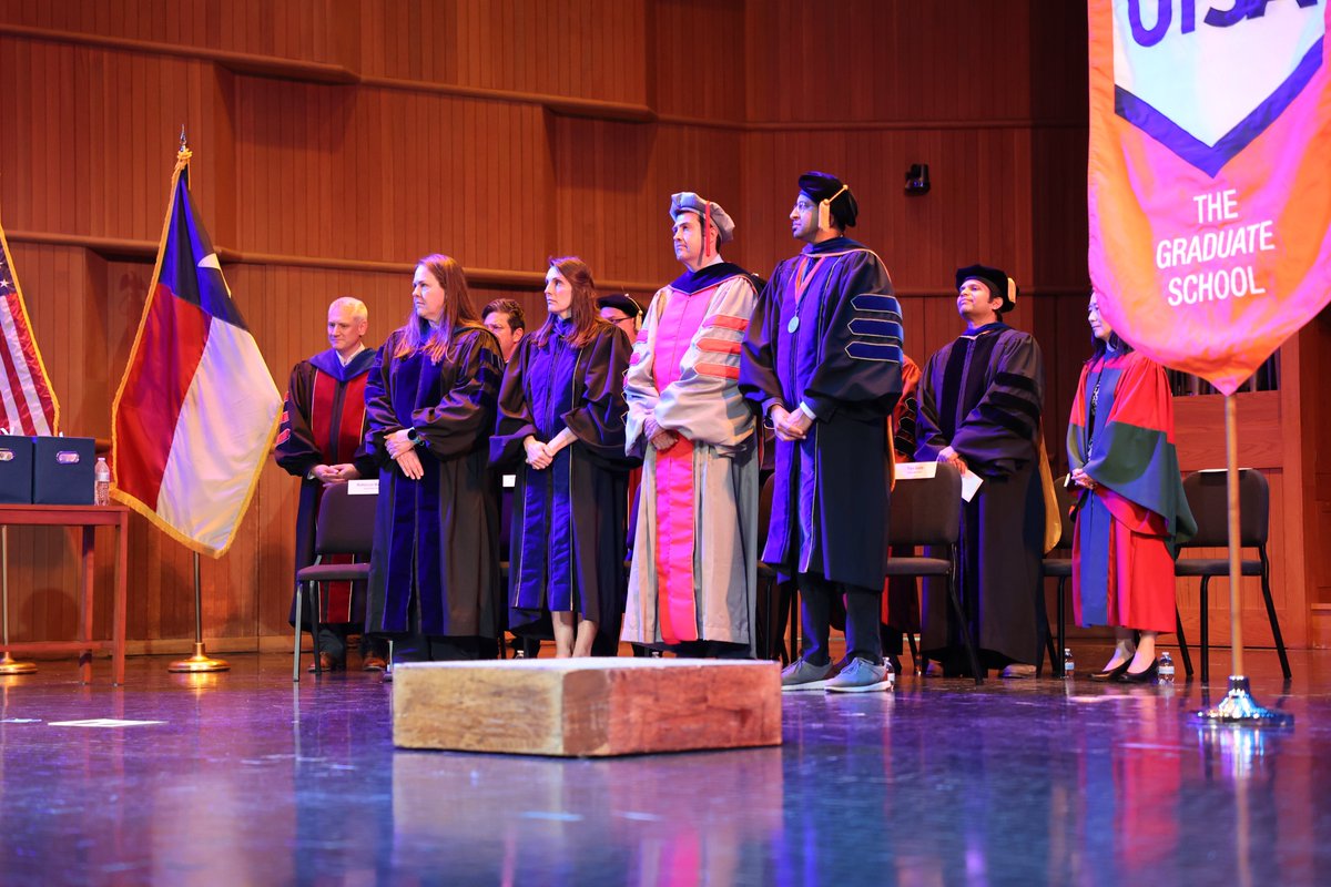 provostshipley's tweet image. Excited to celebrate our Spring 2025 doctoral graduates! 🎓 Your hard work, perseverance, and commitment to research and discovery have led you to this remarkable achievement. We’re proud to honor everything you’ve accomplished.

#UTSA #UTSAGrad25 #DoctoralHoodingCeremony #PhD