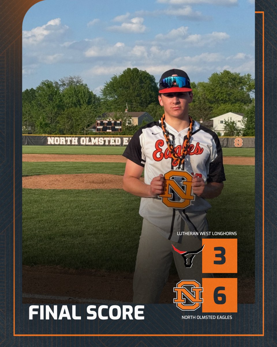 Eagles come from behind, beat Lutheran West 6-3.
Sr. T. Zatta: CG, W. 7IP, 1ER, 3BB, 9K: 2-4, 2B, 4RBI
Jr. A. D'Alessandro: 2BB, HBP, 2SB, 3R.
Sr. L. Healan:  2B, 2BB, RBI, R
Sr. D. Krider: H, SB
So. B. Zatta: 2B, R
Jr. K. Schneid: BB, R, SB
JV's beat LW 16-4.