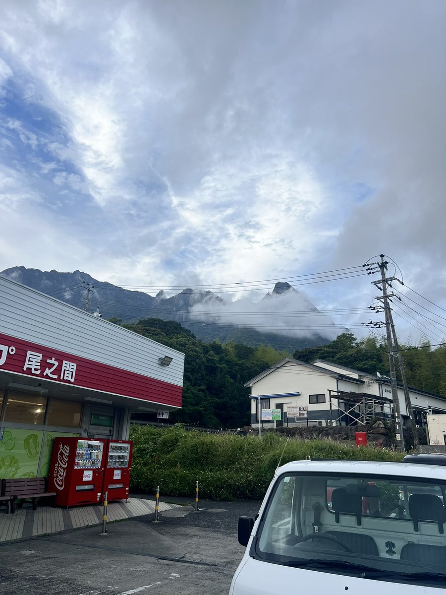 R52869773's tweet photo. 仕事で屋久島にきました！明日の午後だけ半日ジギングしてきます！！
後ろの山々からとても魅力的なオーラを感じます！！ https://t.co/syXNK06E6R
