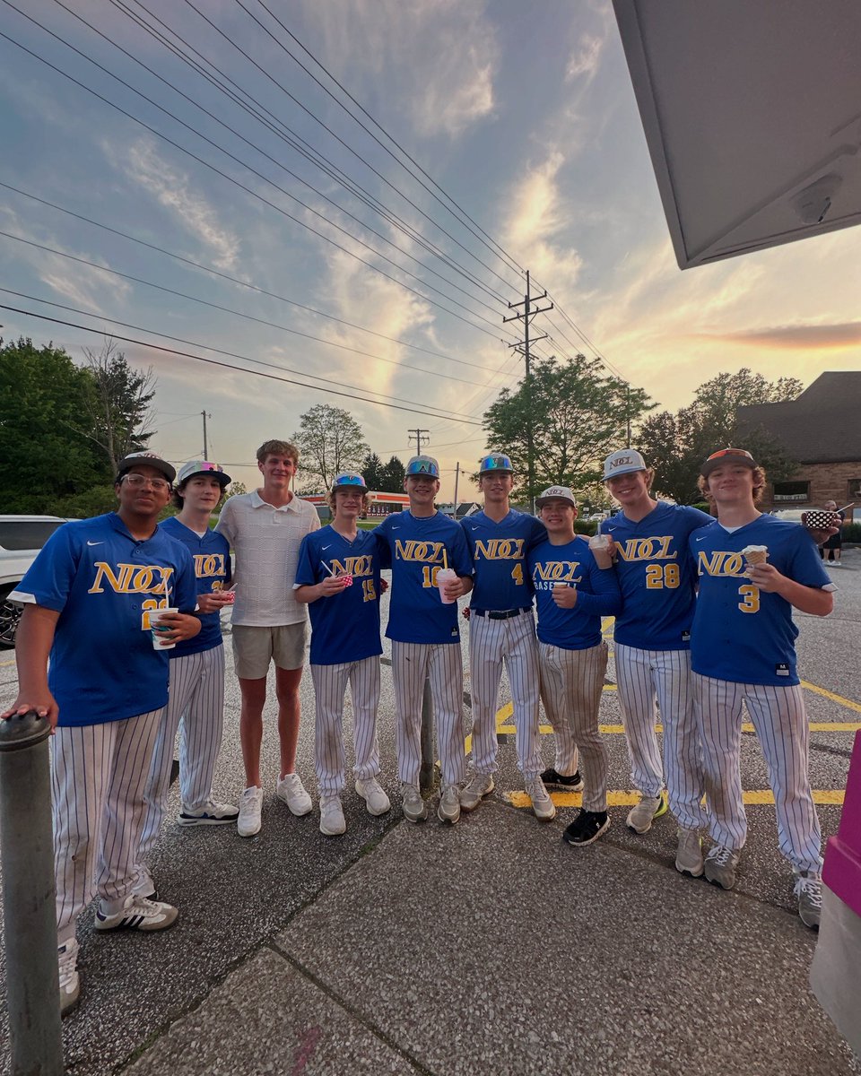 NDCL_Baseball's tweet photo. LIONS WIN‼️ JV finishes the season with a 7-4 Win over University School!

▫️ Krajnak - 3/3, RBI, R
▫️ Eichas - 2/4, 2B, 2 RBI
▫️ Taylor - 4 IP, 0 R

(Thanks to our friends at Valley Villa for taking care of us‼️🍦)

#WeAreNDCL | #STAYGREEN🟢 https://t.co/DQf0plLkW5