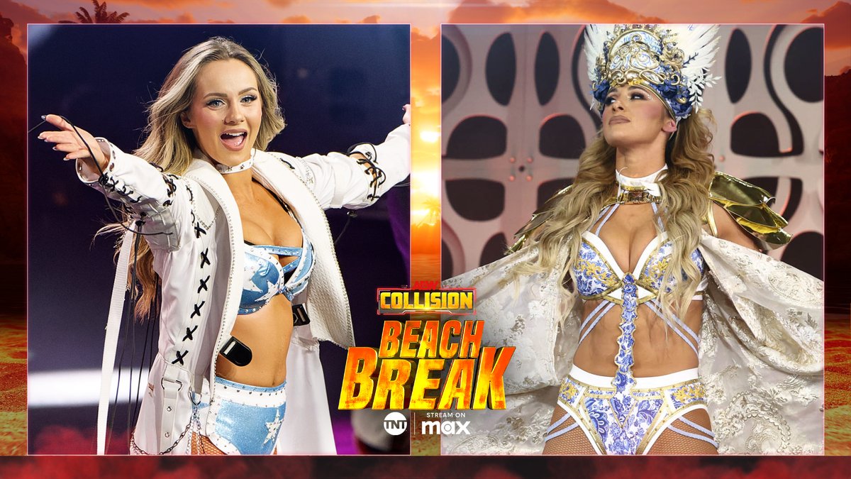All Elite Wrestling (@aew) on Twitter photo TOMORROW
#AEWCollision
8ET/7CT on @TNTDrama + @SportsOnMAX
<a href="/annajay___/">Anna Jay</a> vs <a href="/meganbayne/">MEGAN BAYNE ⚡️ メーガン・ベーン</a>
After coming to the aid of <a href="/harleycameron_/">Harley Cameron</a> at Collision in Atlantic City, <a href="/annajay___/">Anna Jay</a> seeks revenge against her attacker, <a href="/meganbayne/">MEGAN BAYNE ⚡️ メーガン・ベーン</a>, on Collision at 8/7c on TNT + MAX, TOMORROW! TOMORROW
#AEWCollision
8ET/7CT on @TNTDrama + @SportsOnMAX
<a href="/annajay___/">Anna Jay</a> vs <a href="/meganbayne/">MEGAN BAYNE ⚡️ メーガン・ベーン</a>
After coming to the aid of <a href="/harleycameron_/">Harley Cameron</a> at Collision in Atlantic City, <a href="/annajay___/">Anna Jay</a> seeks revenge against her attacker, <a href="/meganbayne/">MEGAN BAYNE ⚡️ メーガン・ベーン</a>, on Collision at 8/7c on TNT + MAX, TOMORROW!