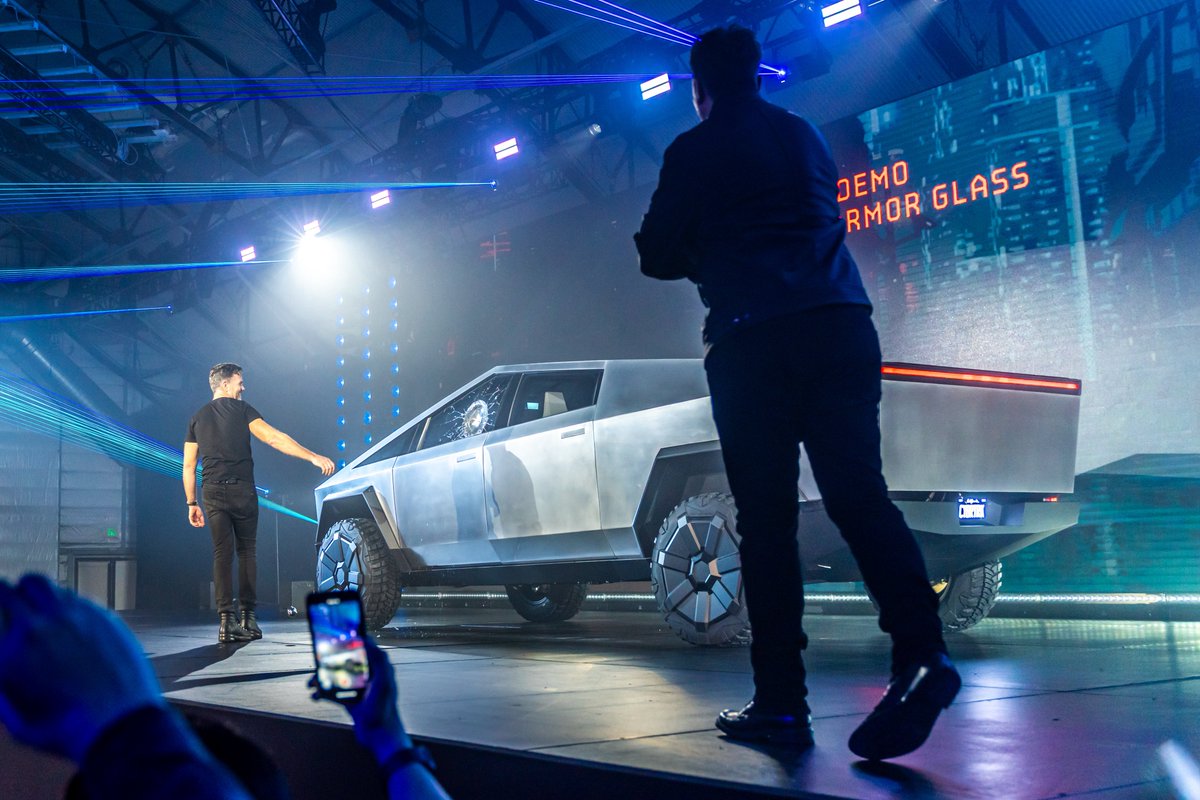 FromWhereICHG's tweet image. In 2019, I attended the Cybertruck launch event and made two decisions that night:
1. Purchase a Cybertruck.
2. Do something extraordinary with it.
Despite the skeptics and noise, I stayed committed to my plan.